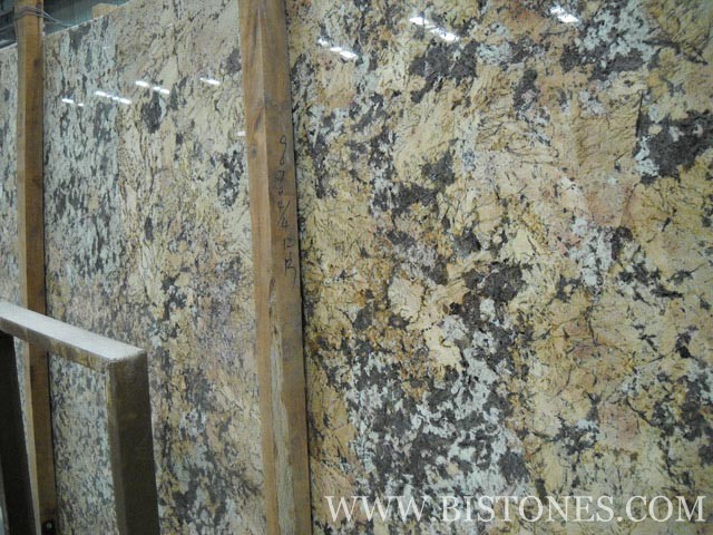 Crystal Yellow Granite Slabs